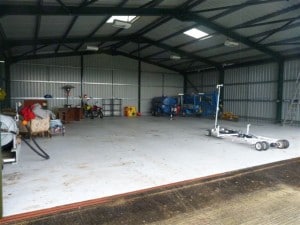 Cauldwell -helicopter hangar floor