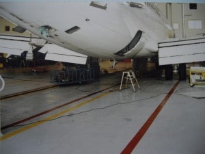 Swedish hangar floor