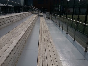 Wigan YC  stadium walkway flooring.